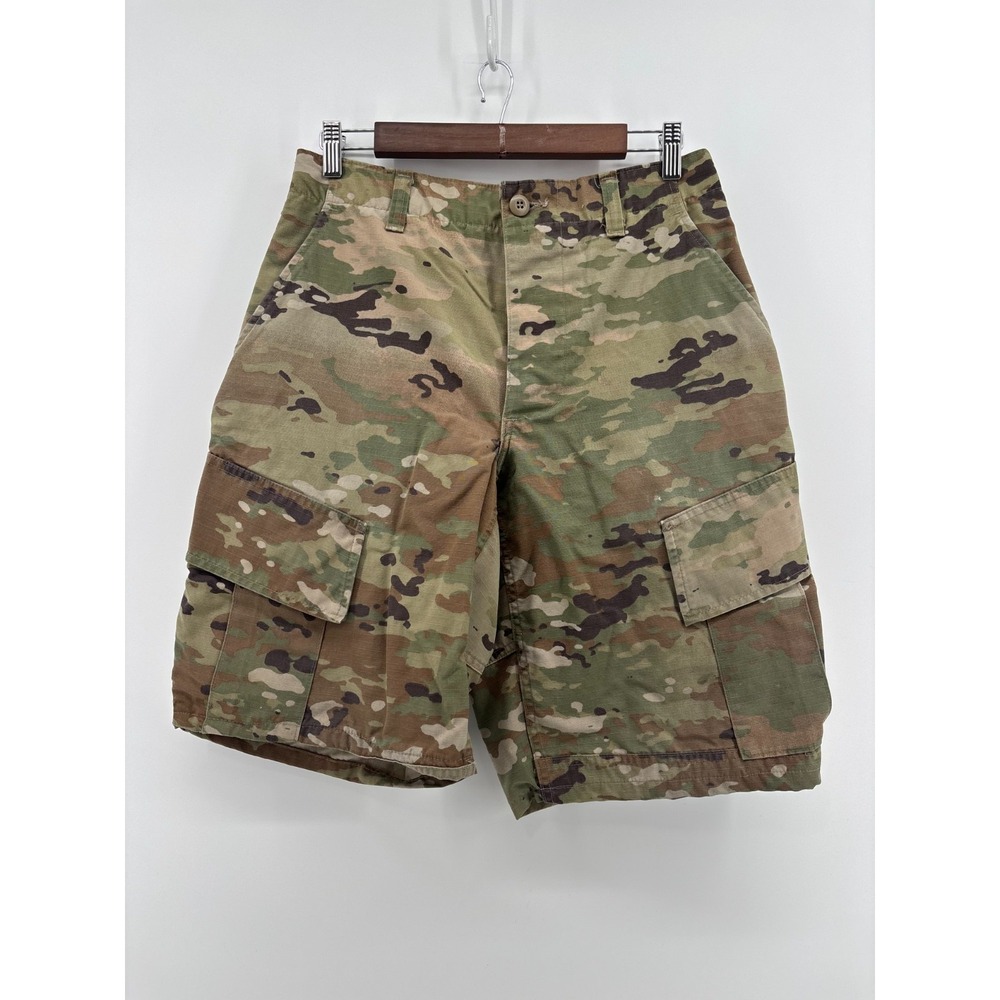 US Army Combat Cargo Shorts Mens Camo Small OCP Scorpion W2 Military Bluewater